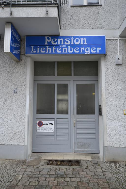 Hotel Pension zum Lichtenberger Berlin Exterior foto